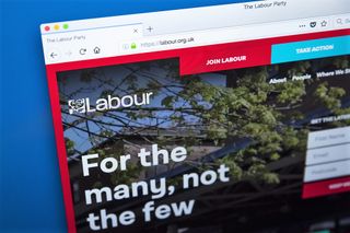 Image of the Labour Party website