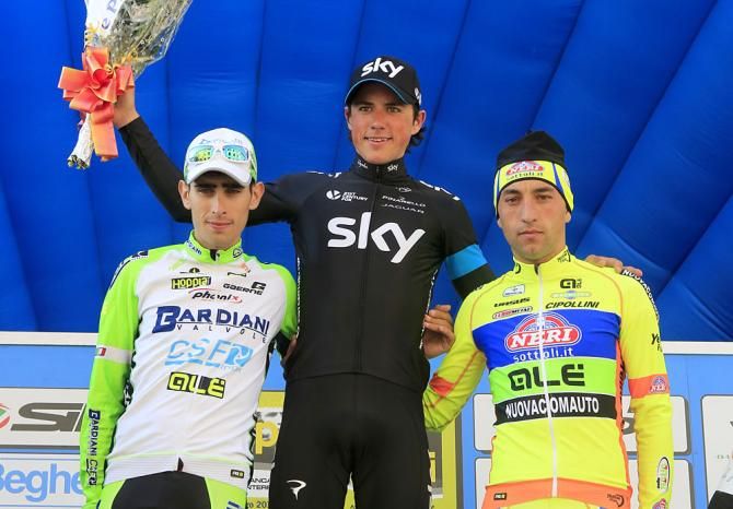 Men's stage 2 podium