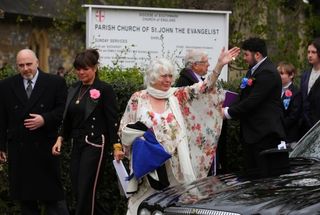 Ronnie Corbett's family at his funeral