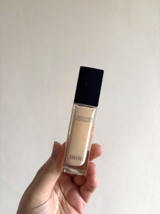 Mica Ricketts holding Dior Forever Skin Correct Concealer