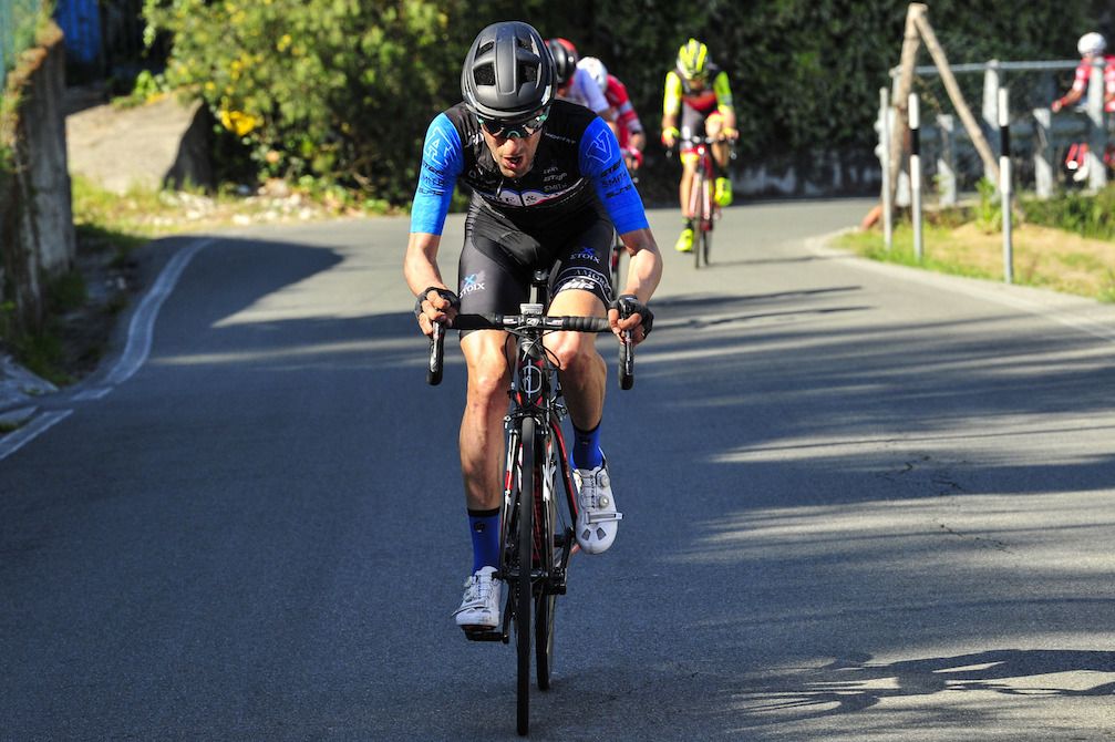 Danilo Celano on the move at the Giro dell'Appennino
