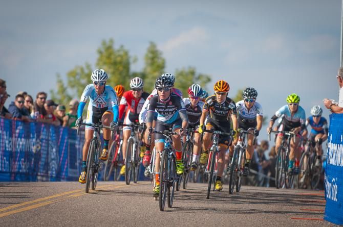 The start of the womens race. Colorado Cross Classic.
