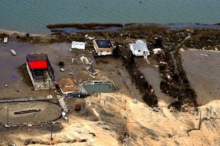 Homes damaged by Hurricane Sandy