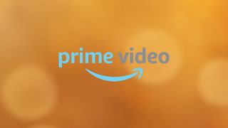 Prime Video logo on a dark yellow/orange background