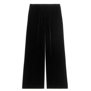 Velvet Trousers - Black - Arket Gb