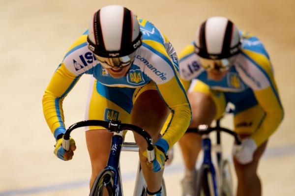 Ukraine takes on the women's team sprint