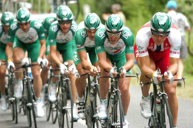 Thor Hushovd with Credit Agricole in 2005
