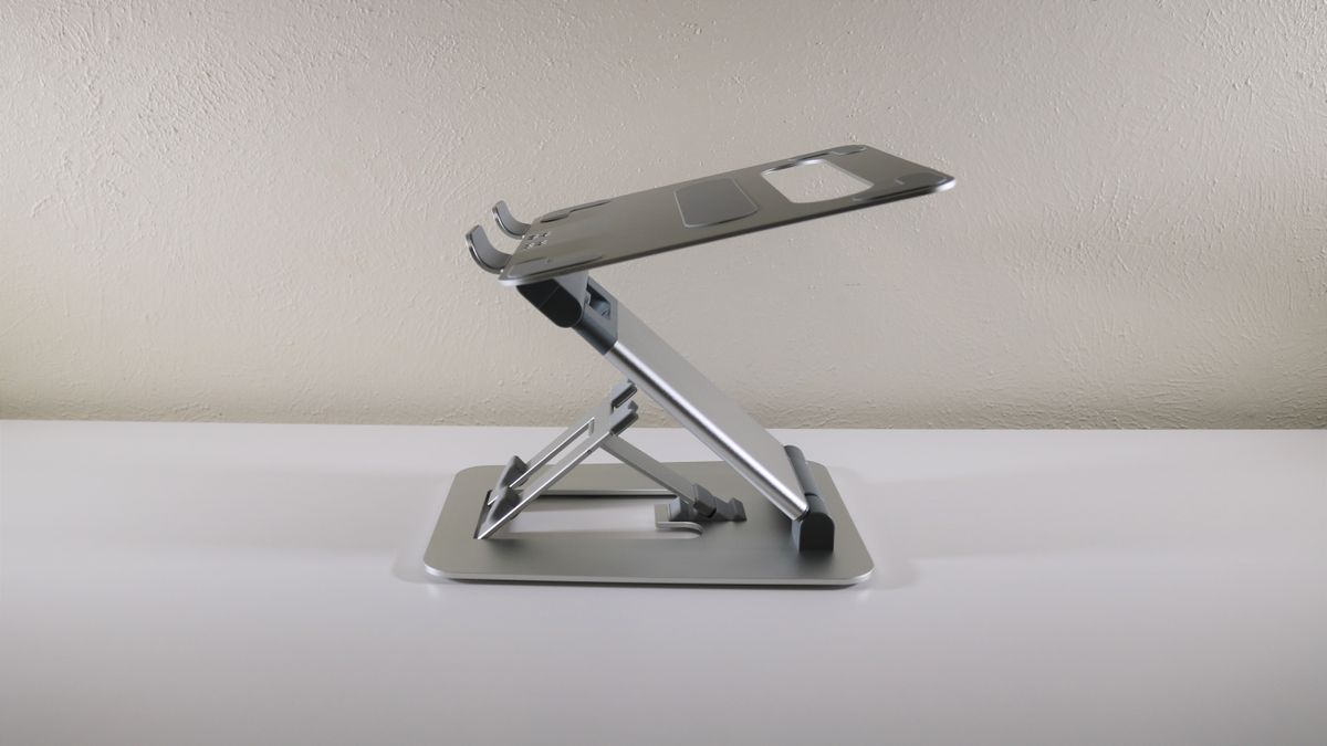 minder Laptop Tower II Stand Side View