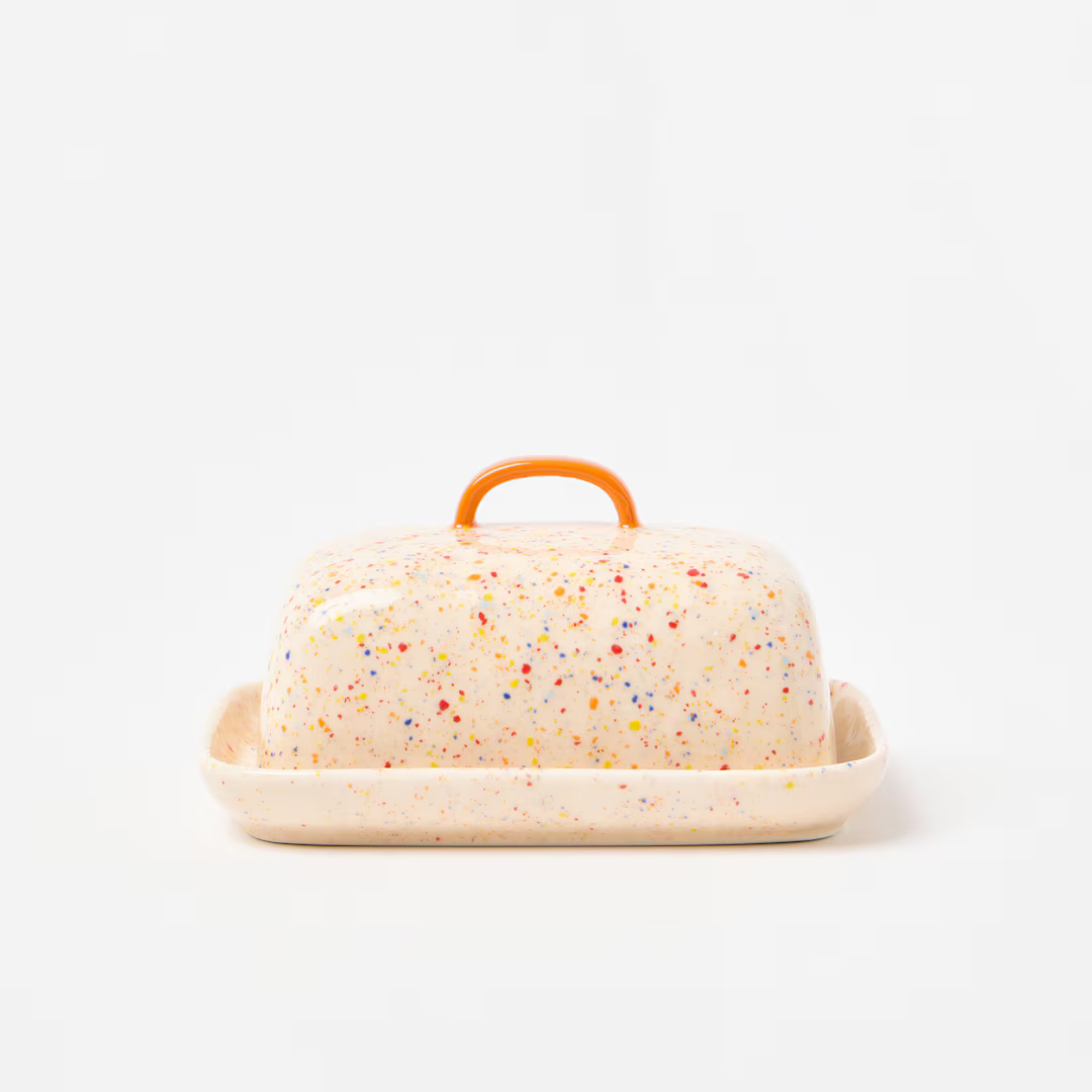 Speckle Ceramic Butter Dish | Oliver Bonas
