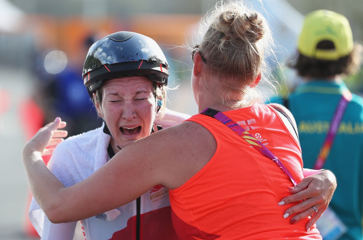 An emotion third place for Hayley Simmonds (England)