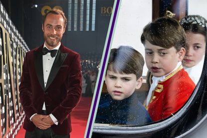 James Middleton with Prince George, Charlotte and Louis