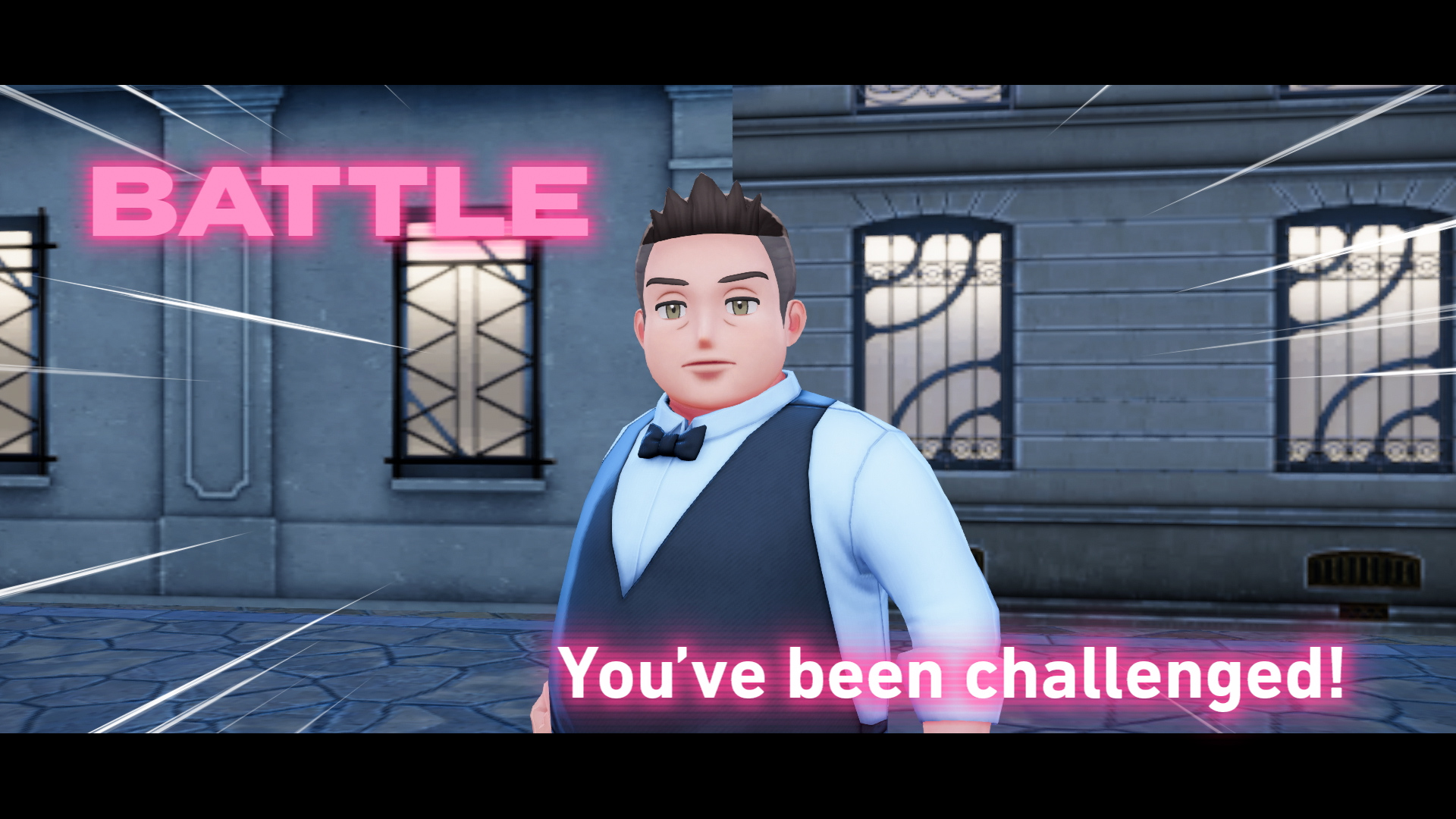 Being challenged to a trainer battle in Pokemon Legends ZA