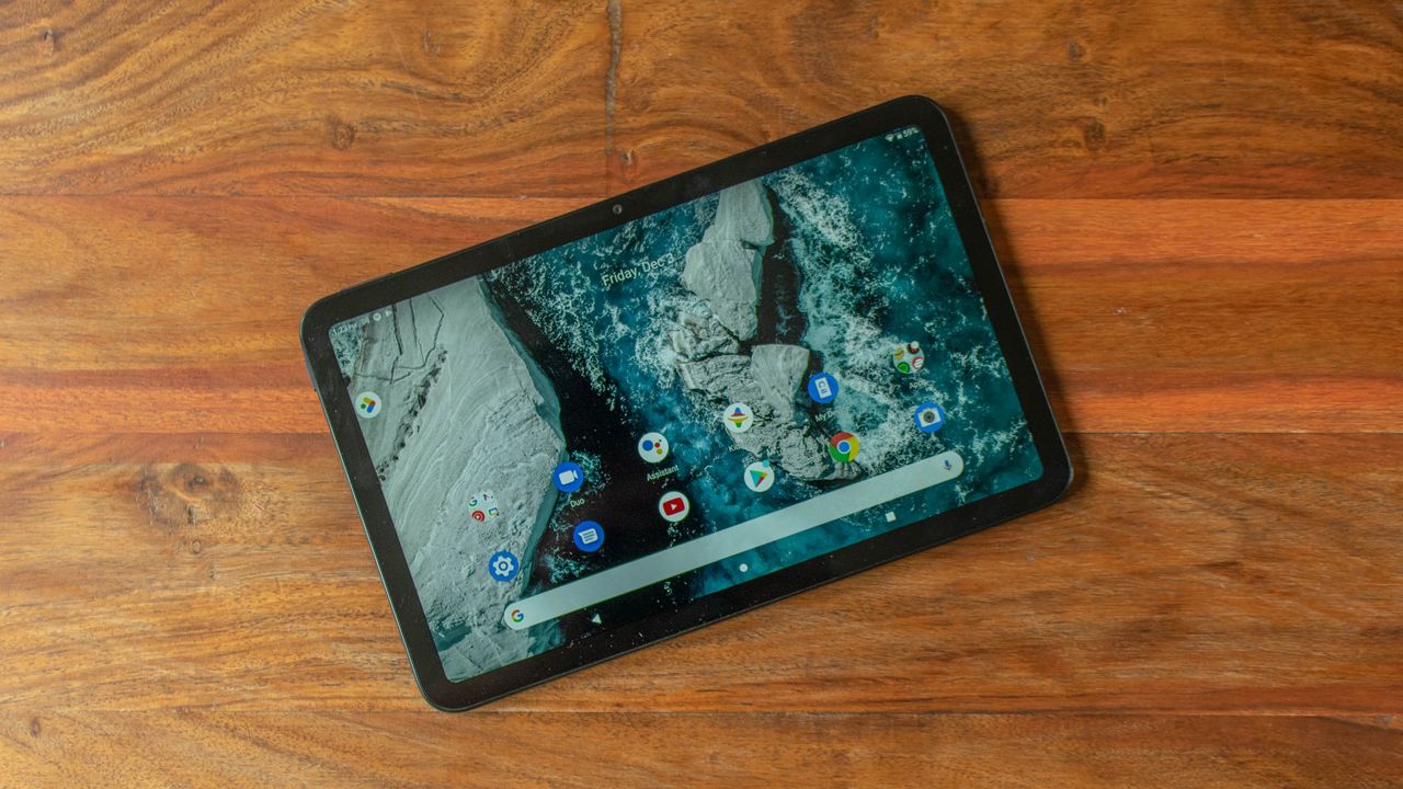 A photograph of the Nokia T20 on a table
