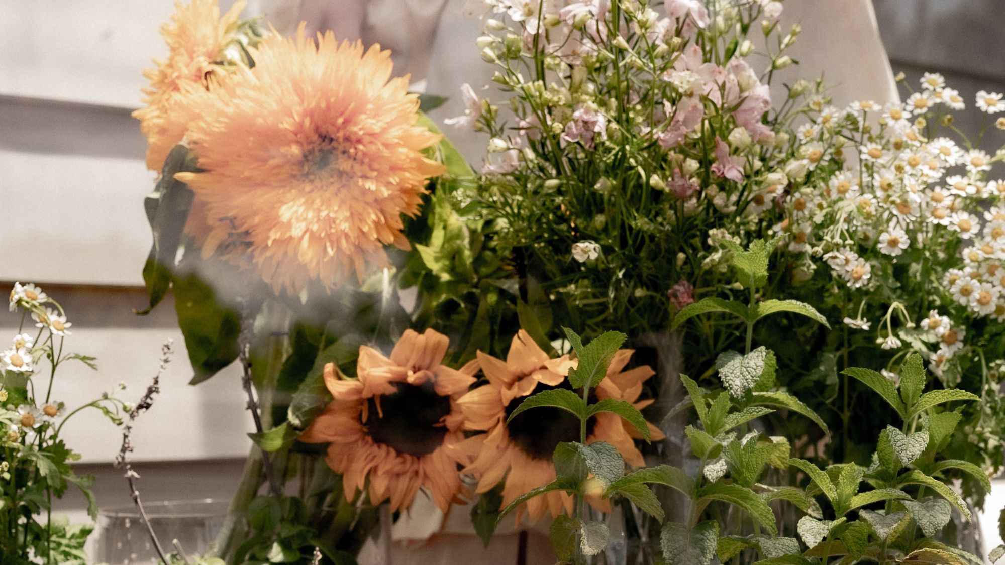 A bunch of flowers