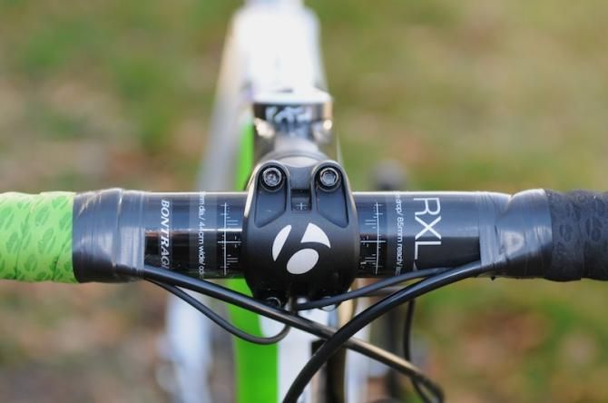 Bontrager's carbon Isozone bar includes gel inserts to reduce vibration