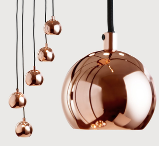 Austin Cluster Pendant with copper finish