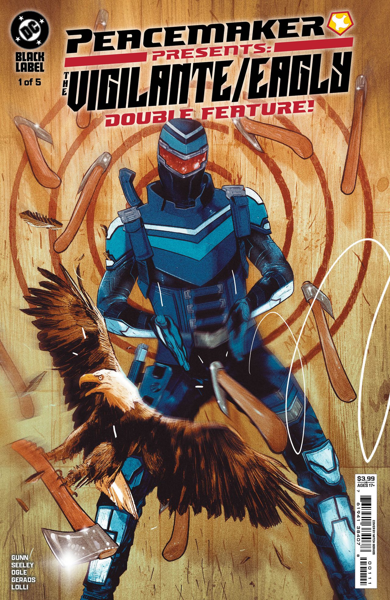 Mitch Gerads' main cover for Peacemaker Presents: The Vigilante/Eagly Double Feature.