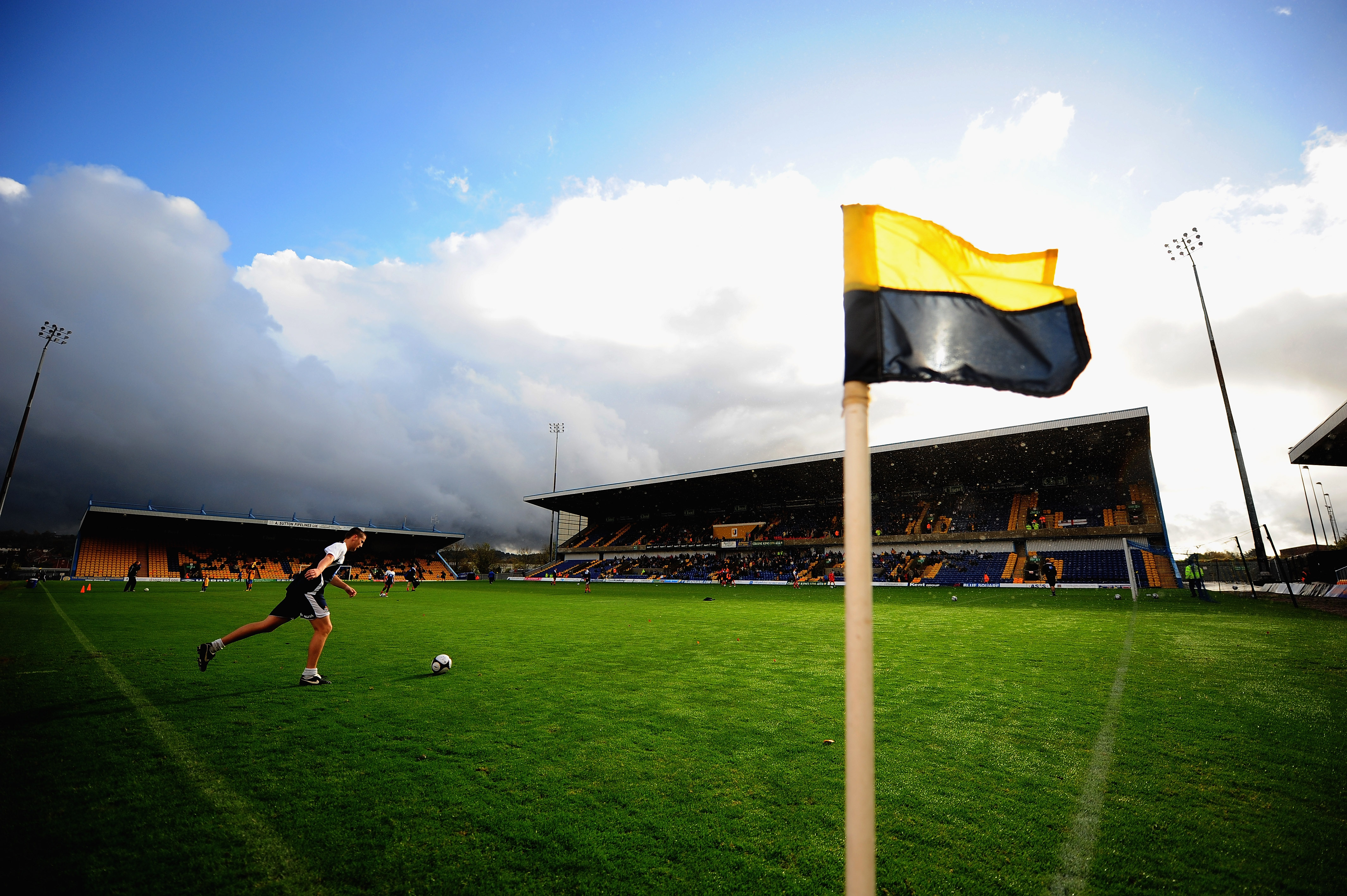 General view of Mansfield Town's Field Mill stadium in October 2009.