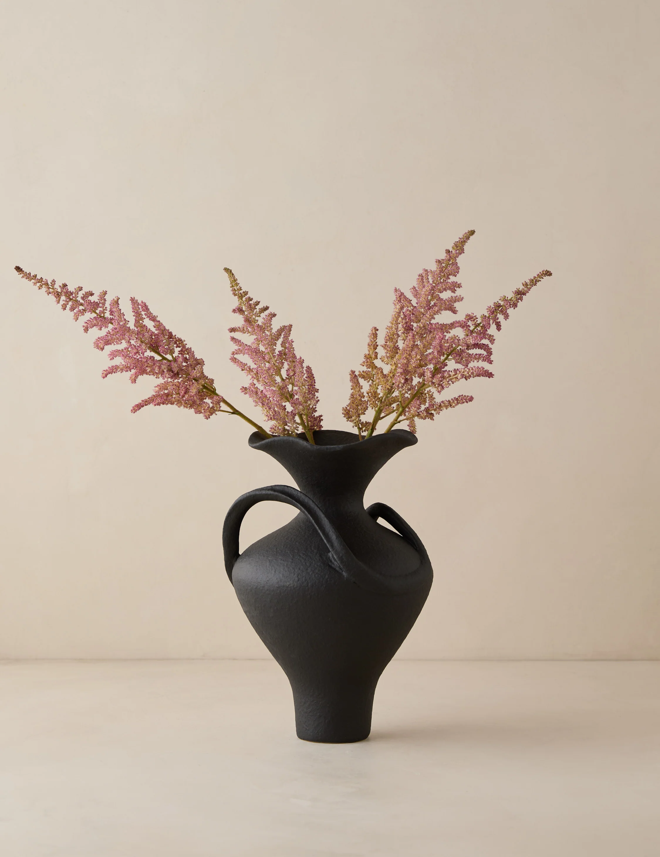 Lulu and Georgia black ceramic Karme Vase