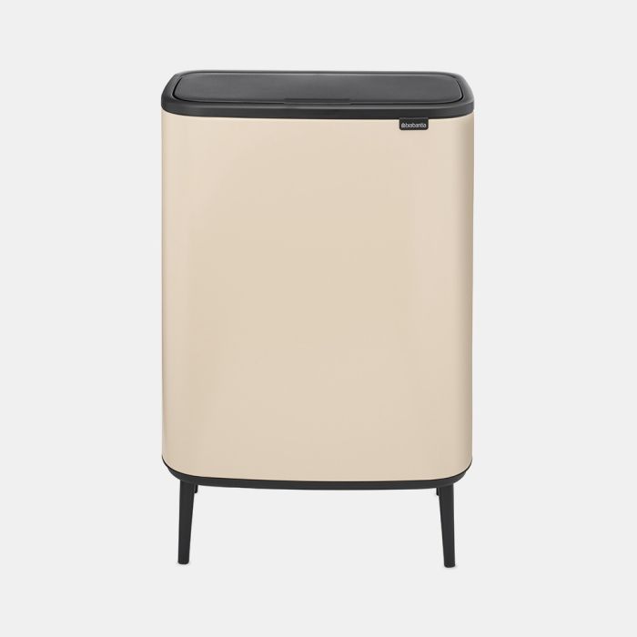 Bow Touch Bin Hi 60 Liter - Soft Beige