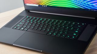 Keyboard of the Razer Blade Pro 17 2019