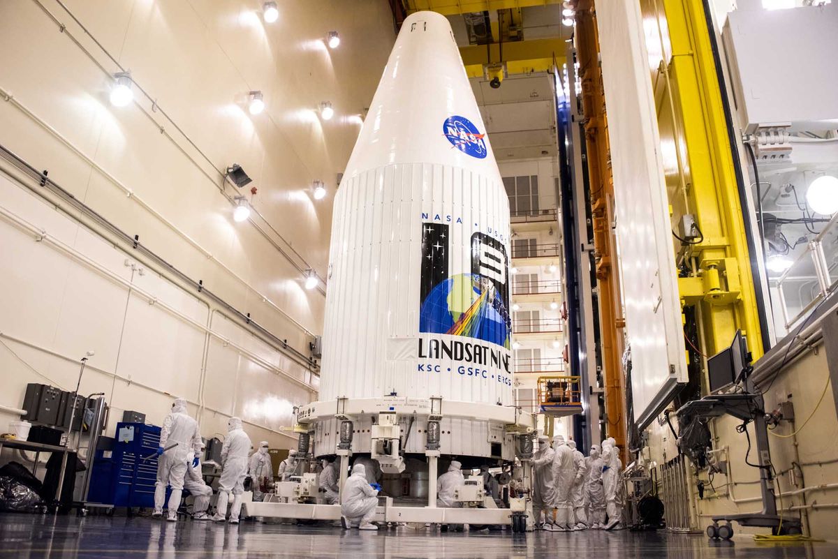 The launch of NASA's new Landsat 9 satellite has been delayed by a liquid nitrog..