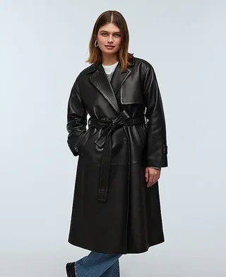 Madewell The Signature Trench Coat in Leather