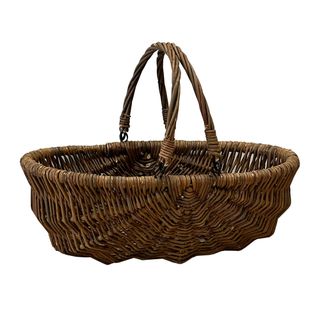 Selections Natural Willow Garden Trug on a white background