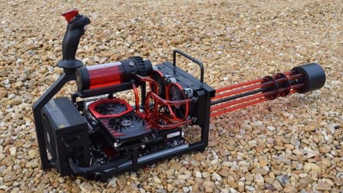 These 9 crazy case mods challenge this minigun gaming PC's legendary status