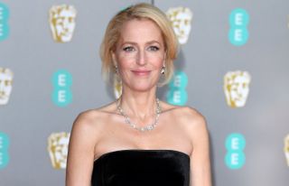 Gillian Anderson attends the EE British Academy Film Awards 2020 at Royal Albert Hall on February 02, 2020