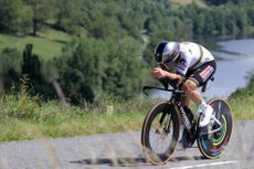 Remco Evenepoel time trials at the Dauphine