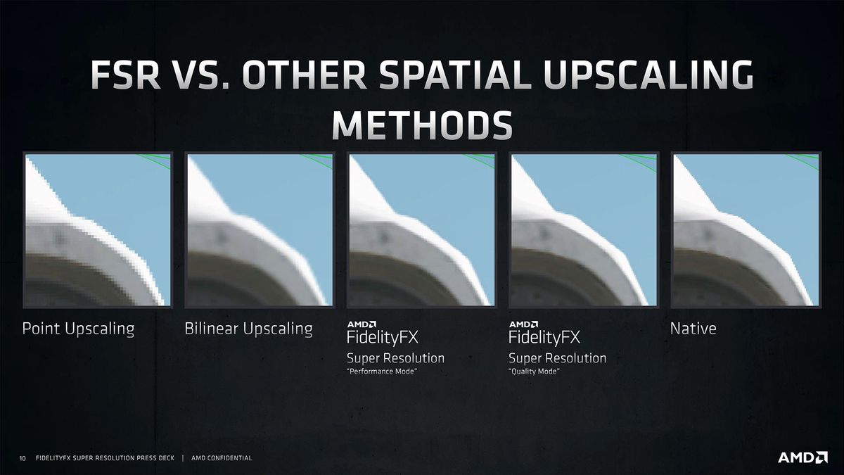 AMD FidelityFX Super Resolution slide deck