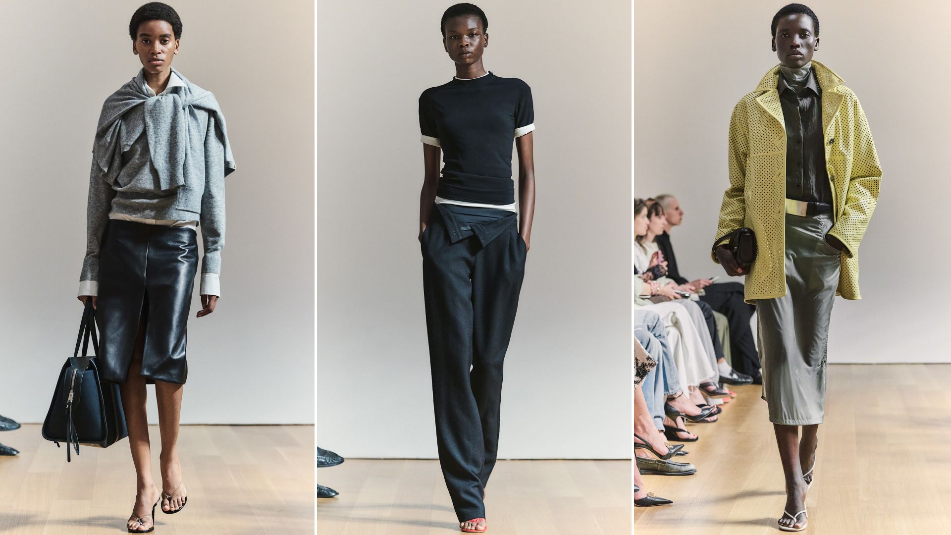 Runway looks at the Brandon Maxwell Spring/Summer 2027 show for New York Fashion week