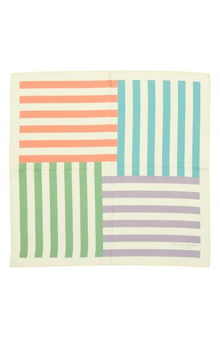 Mixed Stripe Silk Bandana