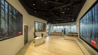 Barco’s new office in Singapore does double duty as an interactive collaboration showcase and experience center.