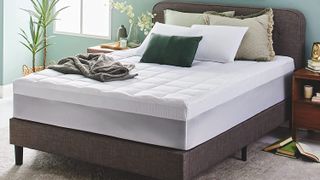 Best mattress toppers: Sleep Innovations 4-Inch Dual Layer Gel Memory Foam Mattress Topper