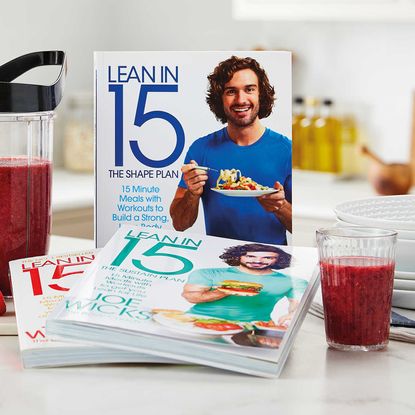 joe wicks books jar and glass with juice