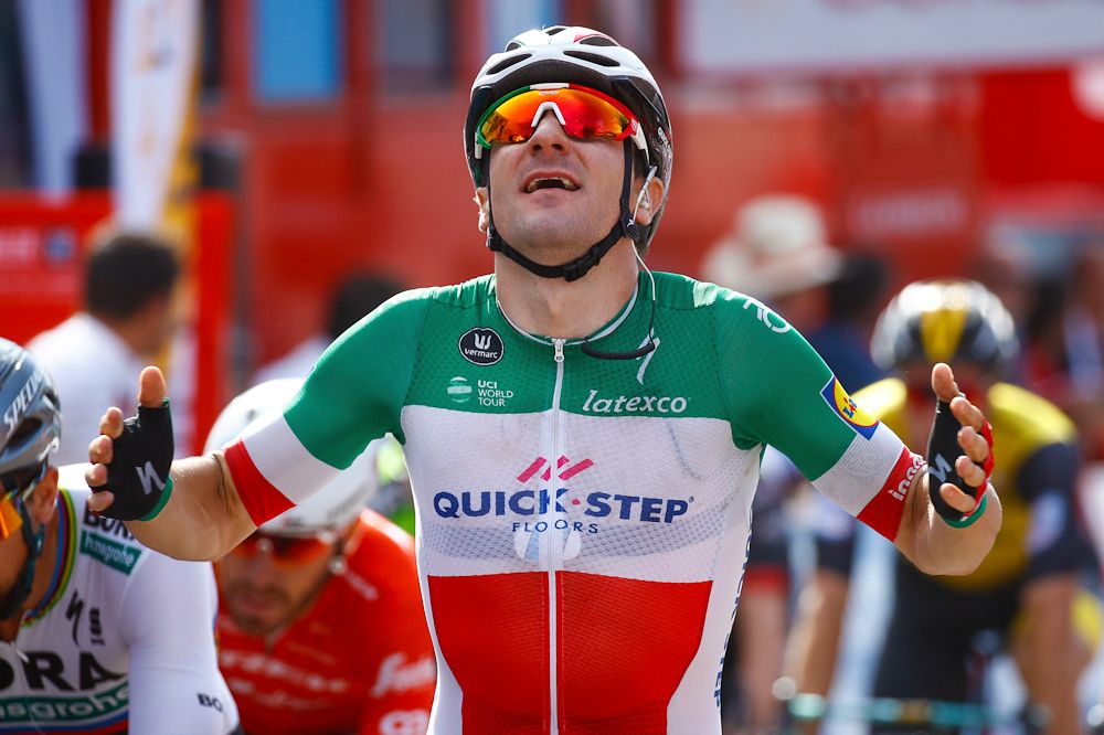 Elia Viviani (Quick-Step Floors) wins stage 10 at the 2018 Vuelta a Espana