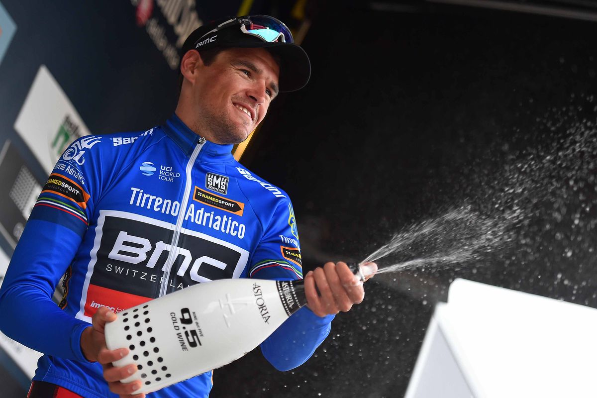 Greg van Avermaet (BMC Racing) in the lead at Tirreno-Adriatico