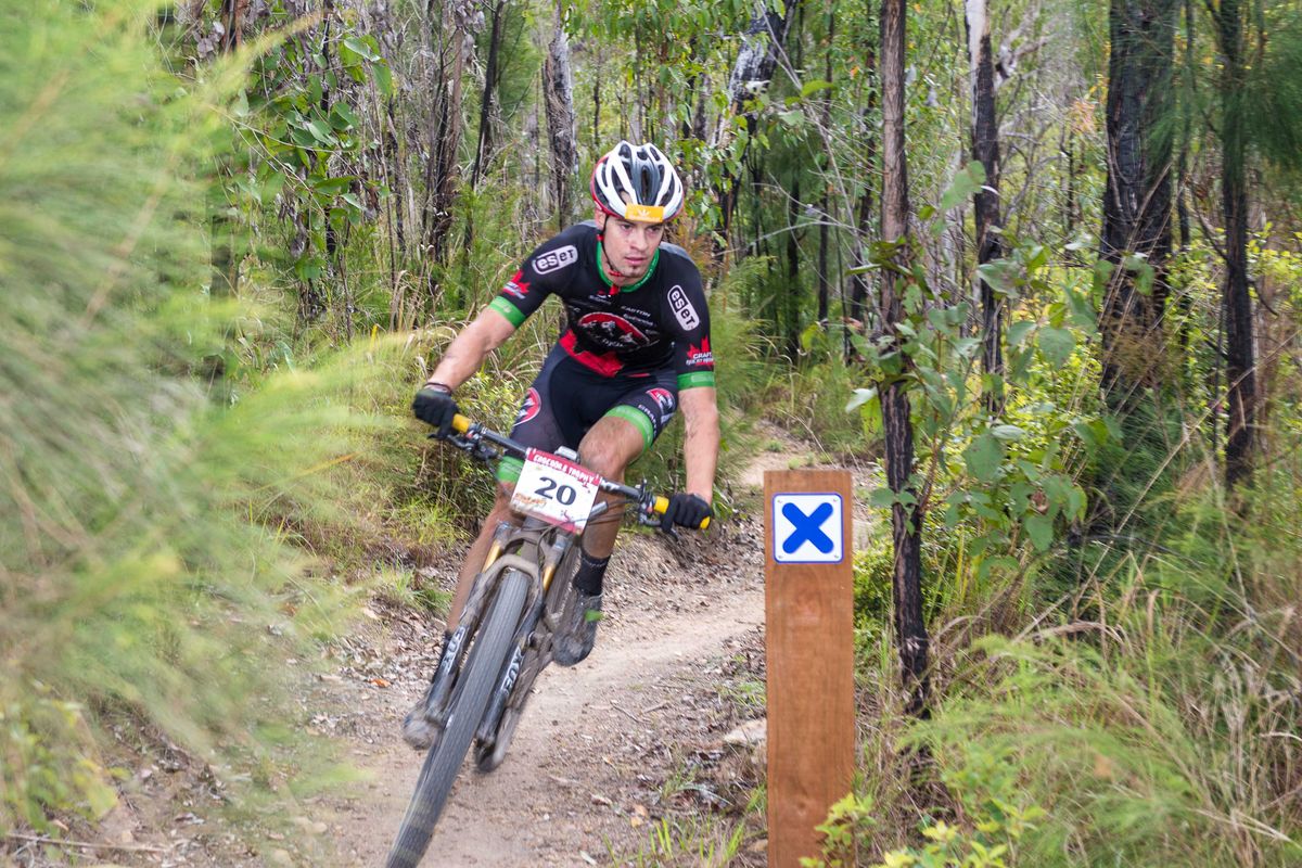 Lukas Islitzer riding to sixth place on today's stage