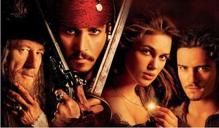 Pirates of the Caribbean: Curse of the Black Pearl Geoffrey Rush Johnny Depp Keira Knightly Orlando