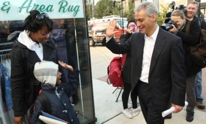 Emanuel is hitting the streets -- but is he even eligible to run?