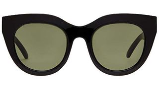 Le Specs Women's Air Heart Sunglasses, Black Gold/Khaki Mono, One Size