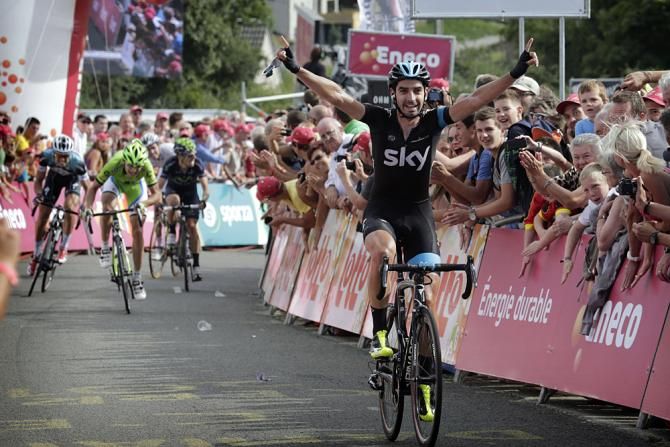 David Lopez Garcia (Sky) wins stage 6 of the Eneco Tour