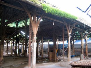 ﻿Central wooden covered market before restoration