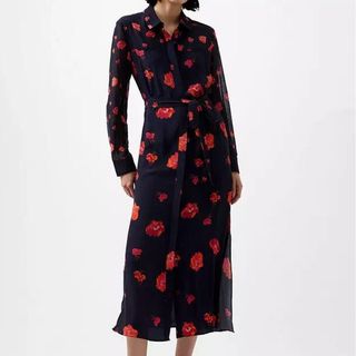 French Connection floral midi dress