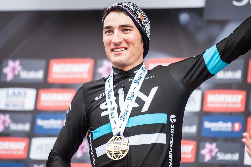Stage 3 winner Gianni Moscon (Team Sky)