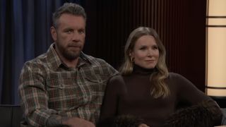 Kristen Bell and Dax Shepard appear on Jimmy Kimmel Live!