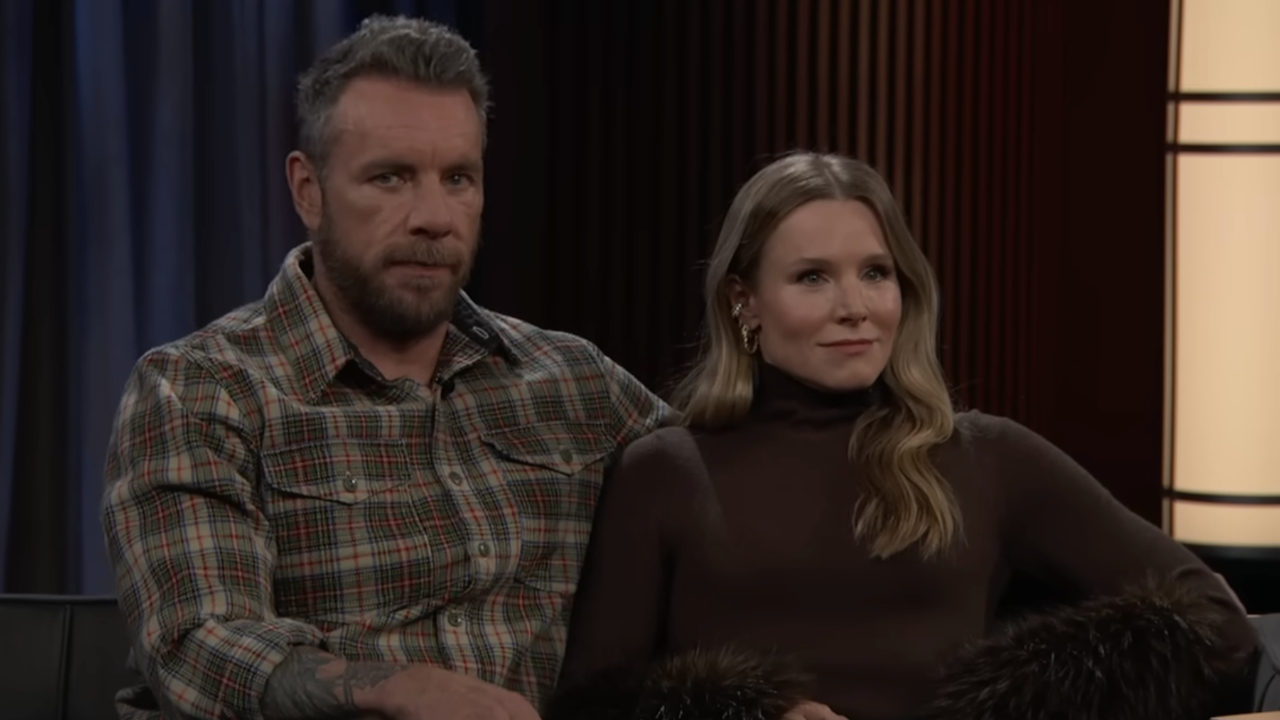 Kristen Bell and Dax Shepard appear on Jimmy Kimmel Live!