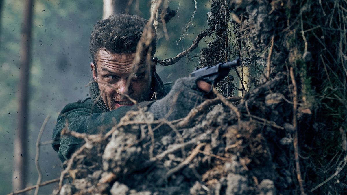 Robert Maaser firing a pistol in Blood &amp; Gold